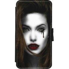 Coque iPhone X / Xs - Wallet noir Halloween 2023 gothic vampire