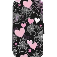 Coque iPhone X / Xs - Wallet noir Halloween 2024 girly