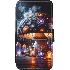 Coque iPhone X / Xs - Wallet noir Halloween Potion Magic