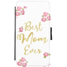 Coque iPhone X / Xs - Wallet noir Mom 2024 best Mom ever