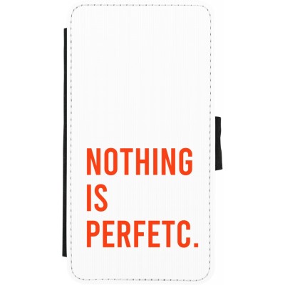 Coque iPhone X / Xs - Wallet noir Nothing is Perfetc