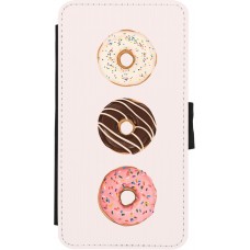 iPhone X / Xs Case Hülle - Wallet schwarz Spring 23 donuts