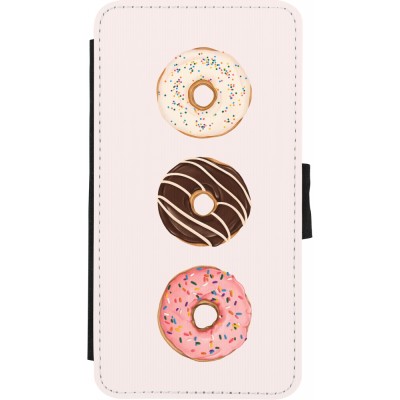 Coque iPhone X / Xs - Wallet noir Spring 23 donuts