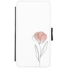 Coque iPhone X / Xs - Wallet noir Spring 23 minimalist flower