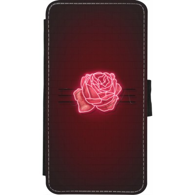 Coque iPhone X / Xs - Wallet noir Spring 23 neon rose