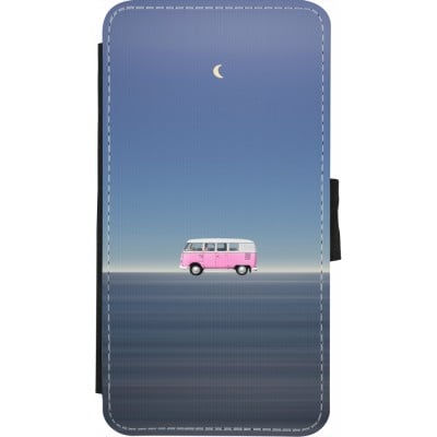 Coque iPhone X / Xs - Wallet noir Spring 23 pink bus