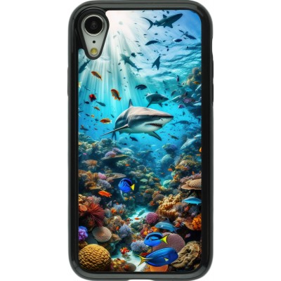 Coque iPhone XR - Hybrid Armor noir Bora Bora Mer et Merveilles