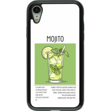 Coque iPhone XR - Hybrid Armor noir Cocktail recette Mojito