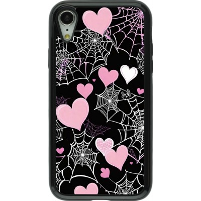 Coque iPhone XR - Hybrid Armor noir Halloween 2024 girly