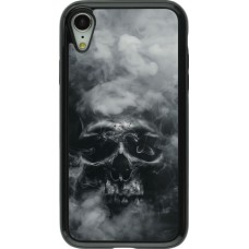 Coque iPhone XR - Hybrid Armor noir Halloween 2024 smoky skull