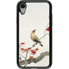 Coque iPhone XR - Hybrid Armor noir Japanese Bird