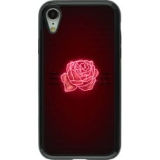 Coque iPhone XR - Hybrid Armor noir Spring 23 neon rose