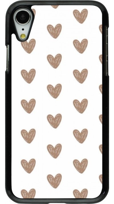 Coque iPhone XR - Autumn 2024 brown hearts