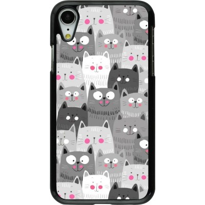 Coque iPhone XR - Chats gris troupeau