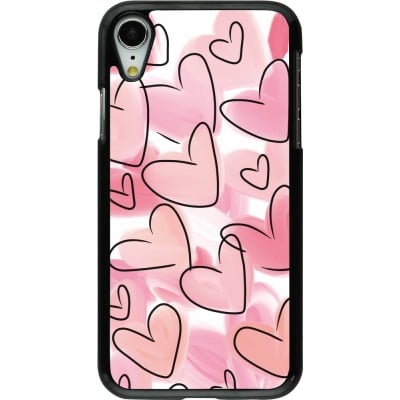 Coque iPhone XR - Easter 2023 pink hearts