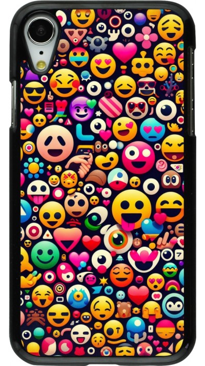 Coque iPhone XR - Emoji Mix Color