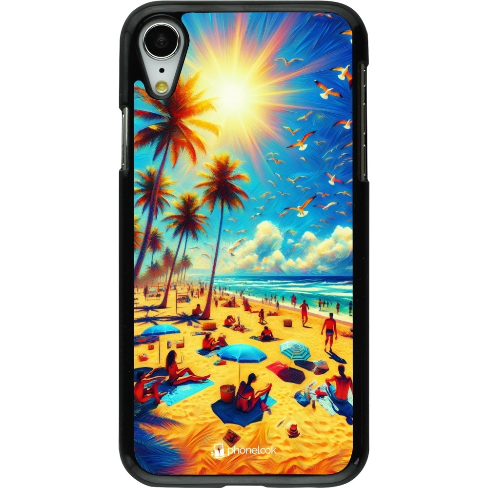 iPhone XR Case Hülle - Sommer Paradies Farbe