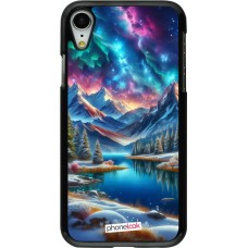 Coque iPhone XR - Fantasy Mountain Lake Sky Stars