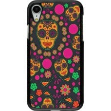 Coque iPhone XR - Halloween 22 colorful mexican skulls