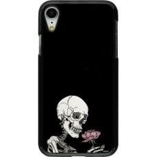 Coque iPhone XR - Halloween 2023 rose and skeleton