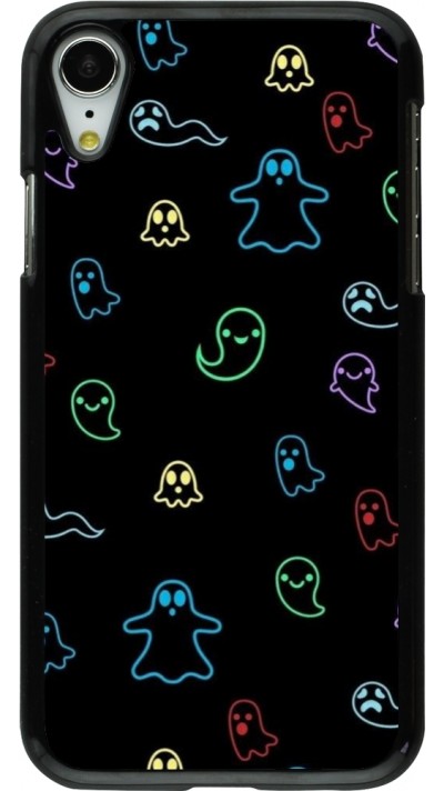 Coque iPhone XR - Halloween 2024 colorful ghosts