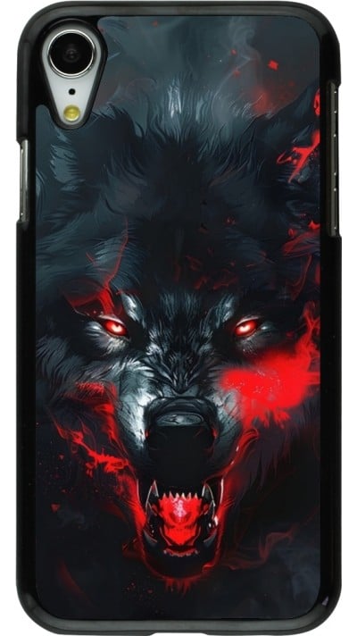 Coque iPhone XR - Halloween 2024 mad werewolf