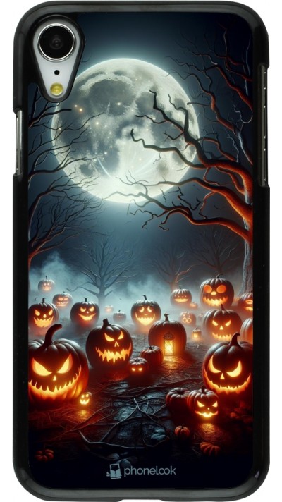 Coque iPhone XR - Halloween 2024 Many Pumpkins