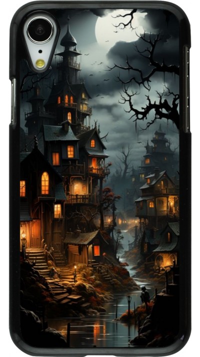 Coque iPhone XR - Halloween 2024 scary town