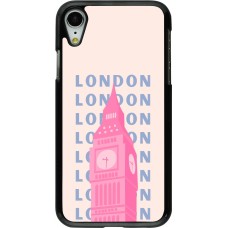 iPhone XR Case Hülle - London Pink Print