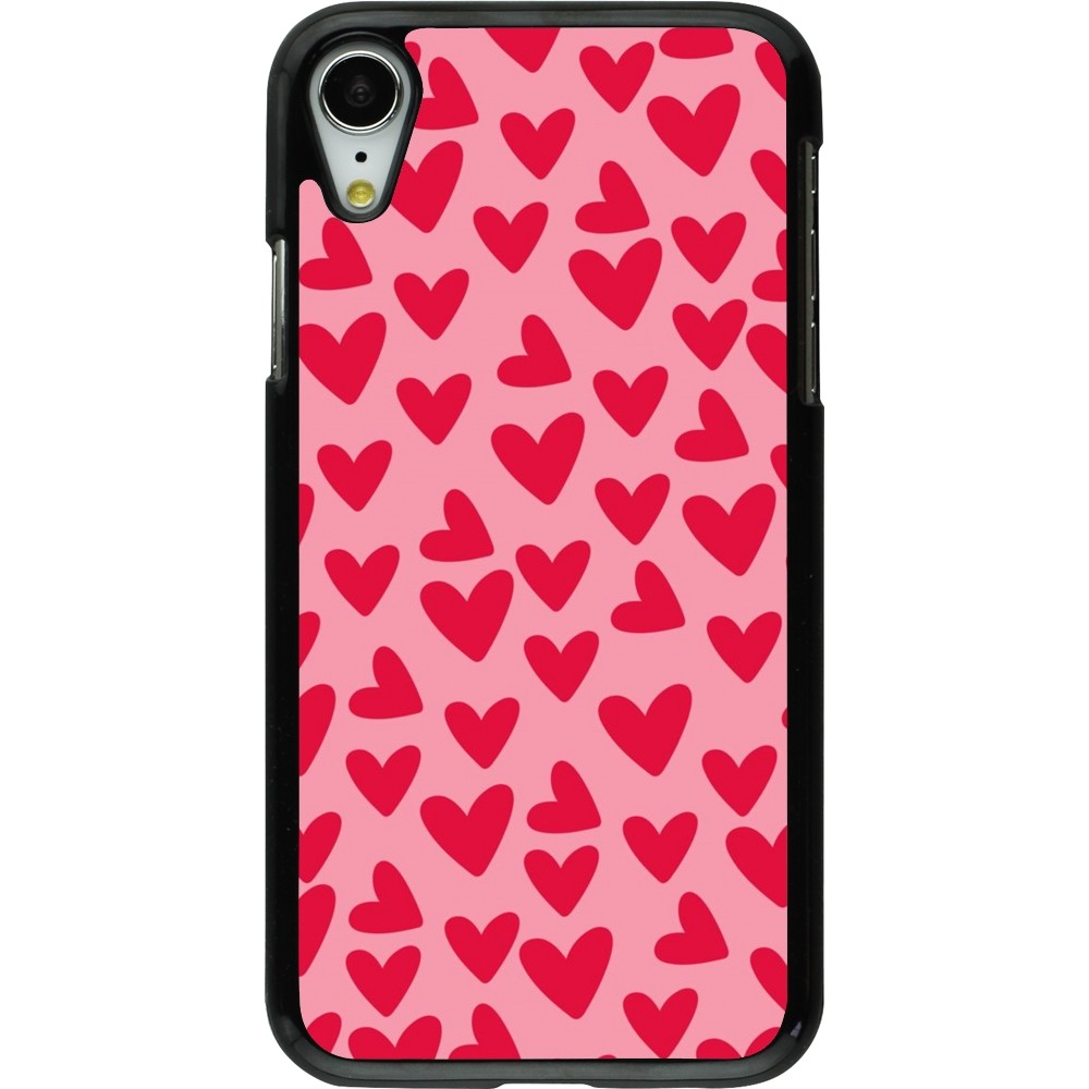 Coque iPhone XR - Mom 2024 petits coeurs