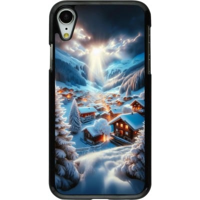 Coque iPhone XR - Mont Neige Lumière