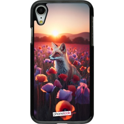 Coque iPhone XR - Renard pourpre au crépuscule