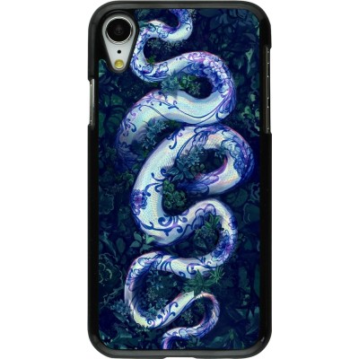 Coque iPhone XR - Serpent Blue Anaconda