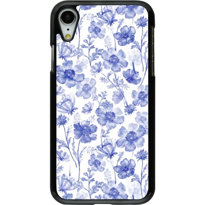 Coque iPhone XR - Spring 23 watercolor blue flowers