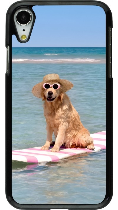 Coque iPhone XR - Summer Dog on Paddle