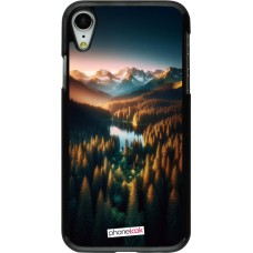 Coque iPhone XR - Sunset Forest Lake