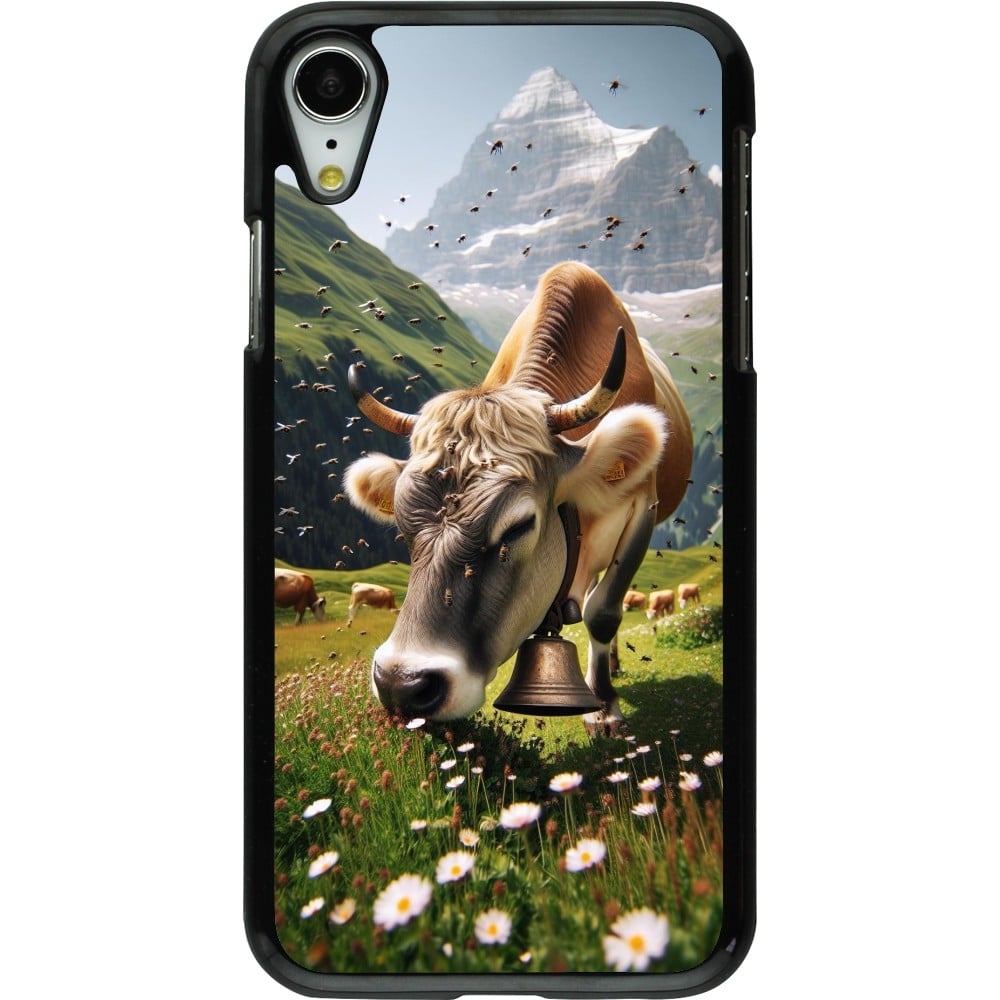 Coque iPhone XR - Vache montagne Valais