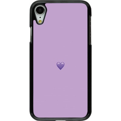 Coque iPhone XR - Valentine 2023 purpule single heart