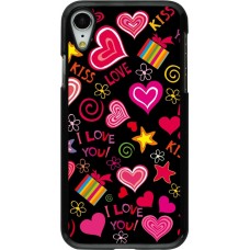 Coque iPhone XR - Valentine 2023 love symbols