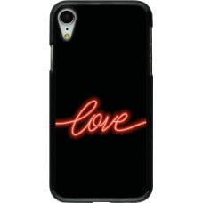 Coque iPhone XR - Valentine 2023 neon love