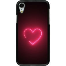 Coque iPhone XR - Valentine 2023 single neon heart