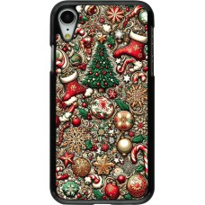 Coque iPhone XR - Noël 2023 micro pattern