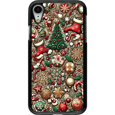 Coque iPhone XR - Noël 2023 micro pattern