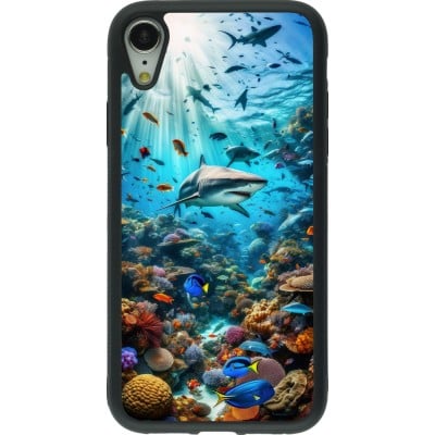 Coque iPhone XR - Silicone rigide noir Bora Bora Mer et Merveilles