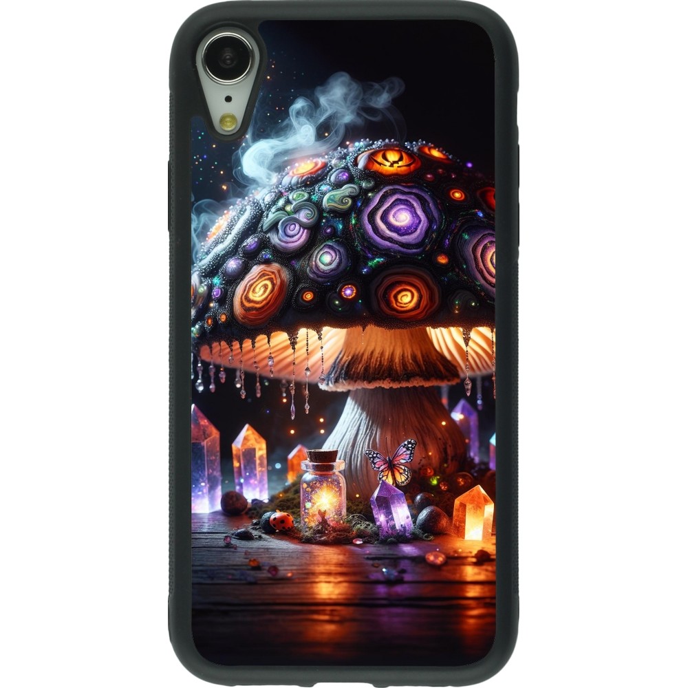 Coque iPhone XR - Silicone rigide noir Halloween Potion Magic