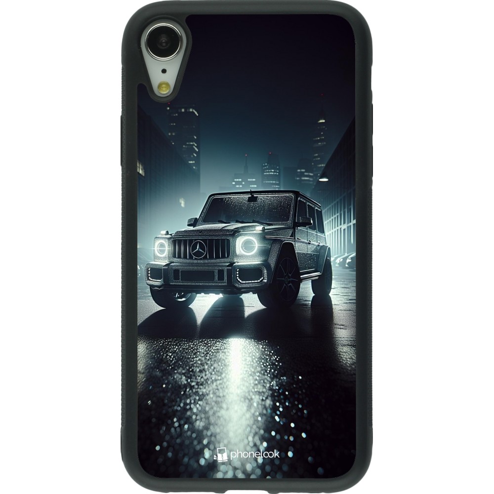 iPhone XR Case Hülle - Silikon schwarz Mercedes G AMG Nacht