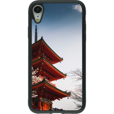 Coque iPhone XR - Silicone rigide noir Spring 23 Japan