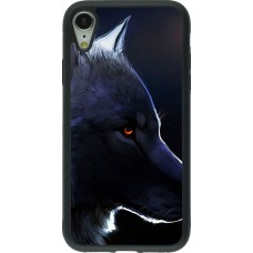 Hülle iPhone XR - Silikon schwarz Wolf Shape