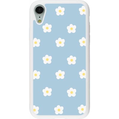 Coque iPhone XR - Silicone rigide blanc Easter 2024 daisy flower