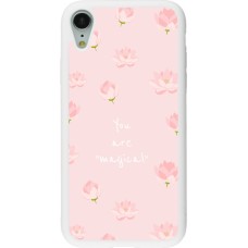 Coque iPhone XR - Silicone rigide blanc Mom 2023 your are magical